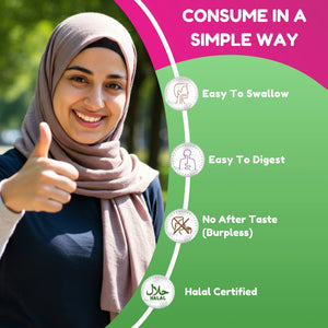 Pack of 4 - Halal Collagen Peptides Complex, 2250mg for Women and Men – 30 Servings - SHIFAA NUTRITION