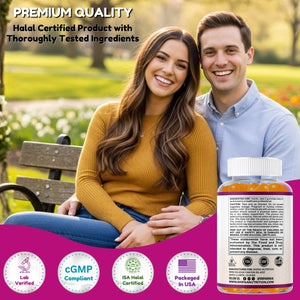 Sixty count collagen biotin gummies bottle with thirty servings and thirty day supply for adults women men and seniors daily