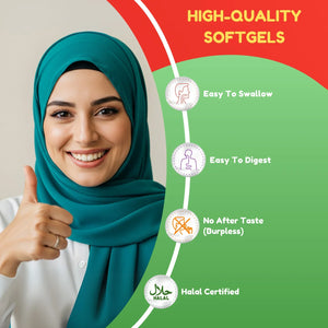 Halal Vitamin D3 5000IU Soft Gels for Adults – 120 Day Supply – Structure & Immune Support - SHIFAA NUTRITION