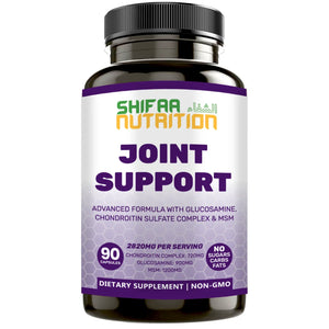 Halal Joint Support Capsules for Adults - 30 Day Supply - Mobility and Structure Support - SHIFAA NUTRITION