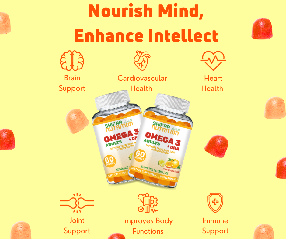 Omega 3 + DHA Gummies For Adults