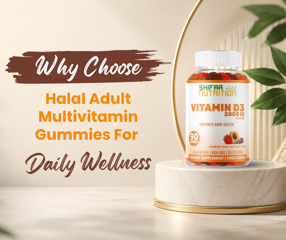 Halal Vitamin D3 Gummies for Kids and Adults 