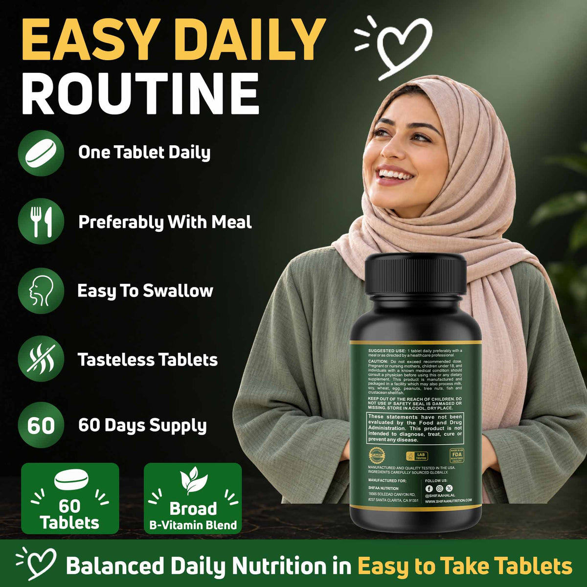 vitamin b complex for men b12 b6 b1 folic acid niacin riboflavin biotin choline inositol tablets