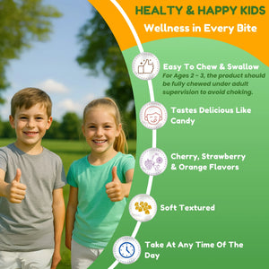 Halal Kids Multivitamin Gummies – 45–90 Day Supply - Immunity & Growth Support - SHIFAA NUTRITION