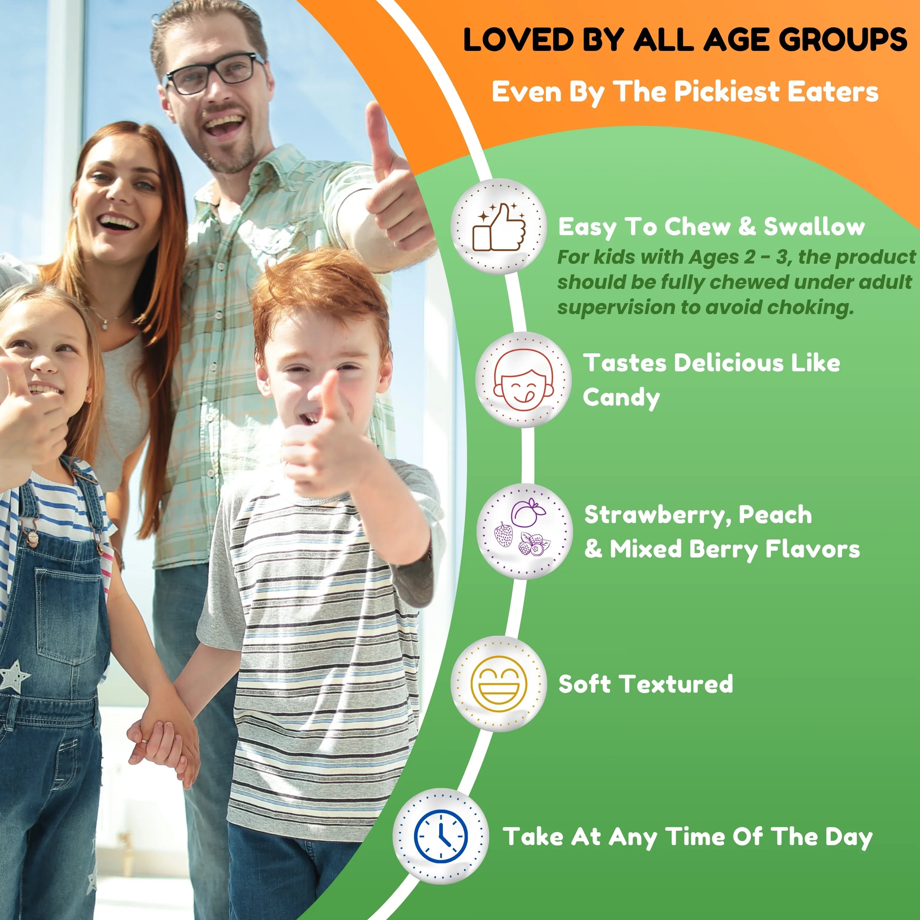 Halal Vitamin D3 Gummies – 45 Servings for Adults, 90 Servings for Kids - SHIFAA NUTRITION