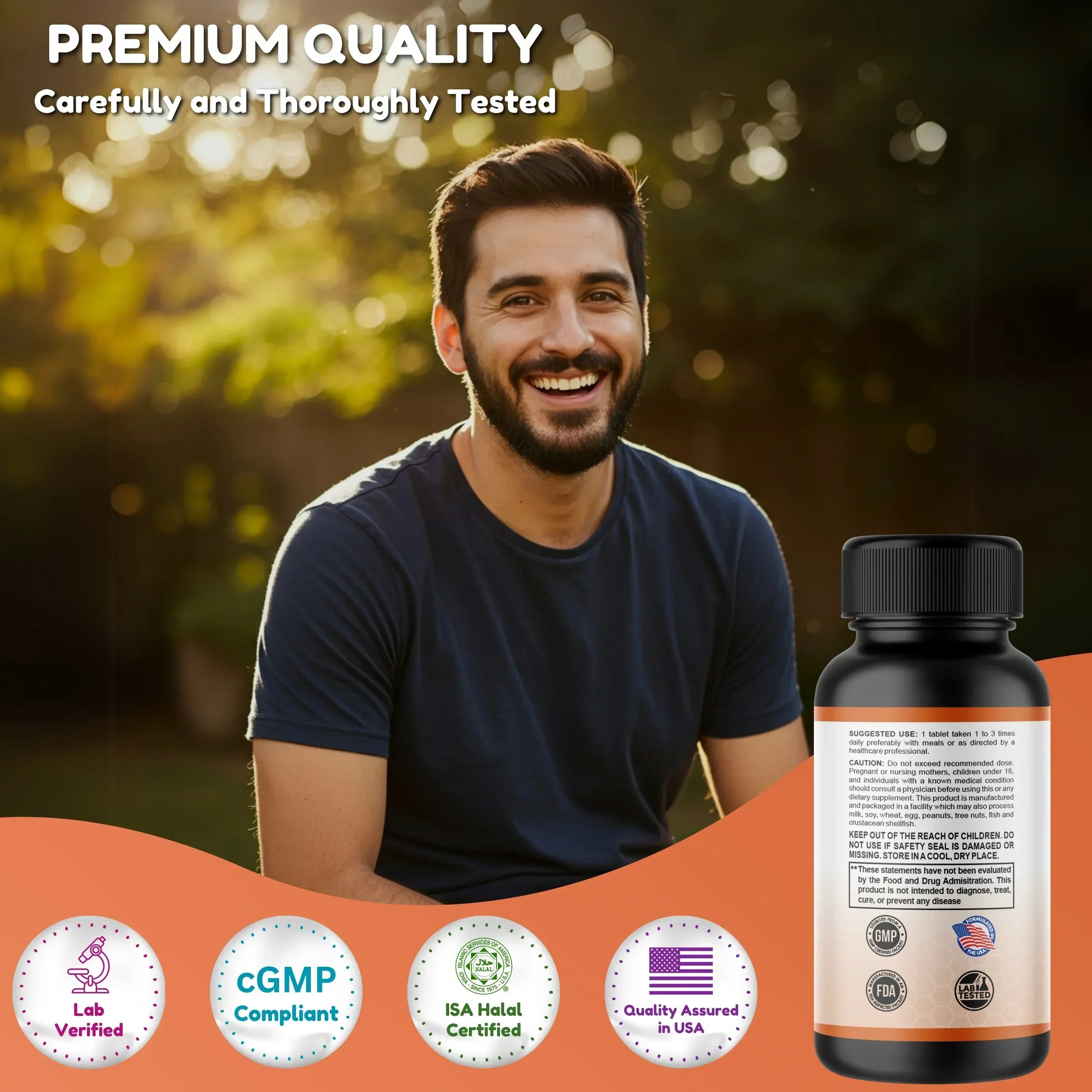 Halal Vitamin C 500mg with Rose Hips Tablets