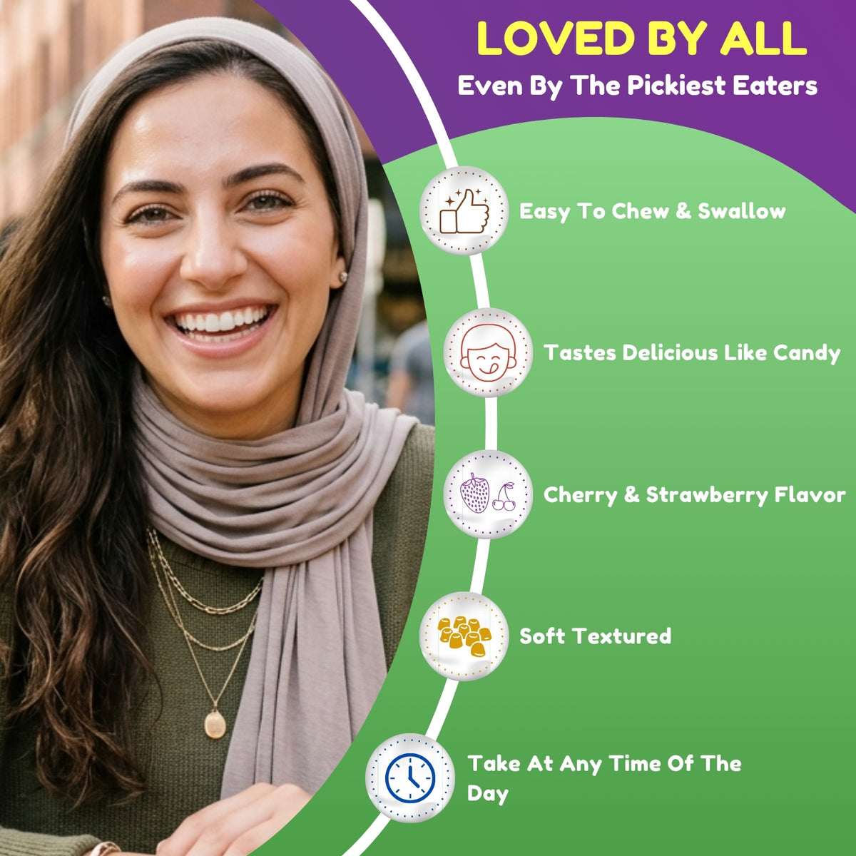 SHIFAA NUTRITION halal adult multivitamin + HSN gummies packaged in the USA with global ingredients.