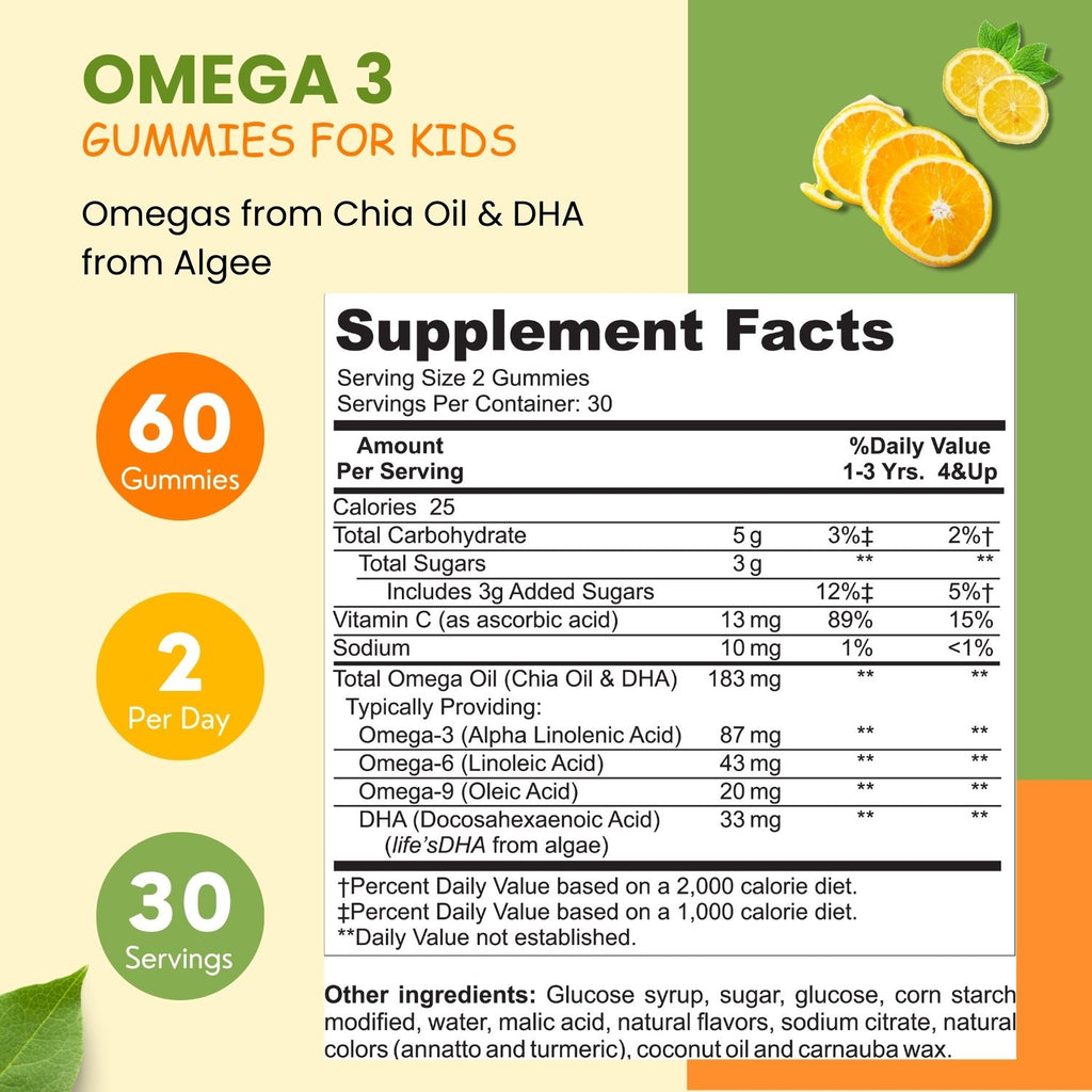 Halal Omega 3 For Kids DHA For Kids SHIFAA NUTRITION