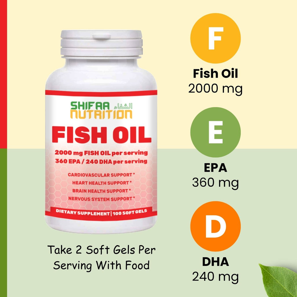 Halal Fish Oil Halal Omega 3 Fish Oil SHIFAA NUTRITION