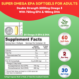 Halal Super Omega EPA Fish Oil Softgels