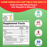 Halal Super Omega EPA Fish Oil Softgels