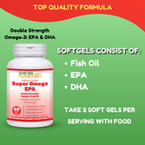 Halal Super Omega EPA Fish Oil Softgels