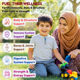 Pack Of 3 - Halal Vitamin Gummies For Kids
