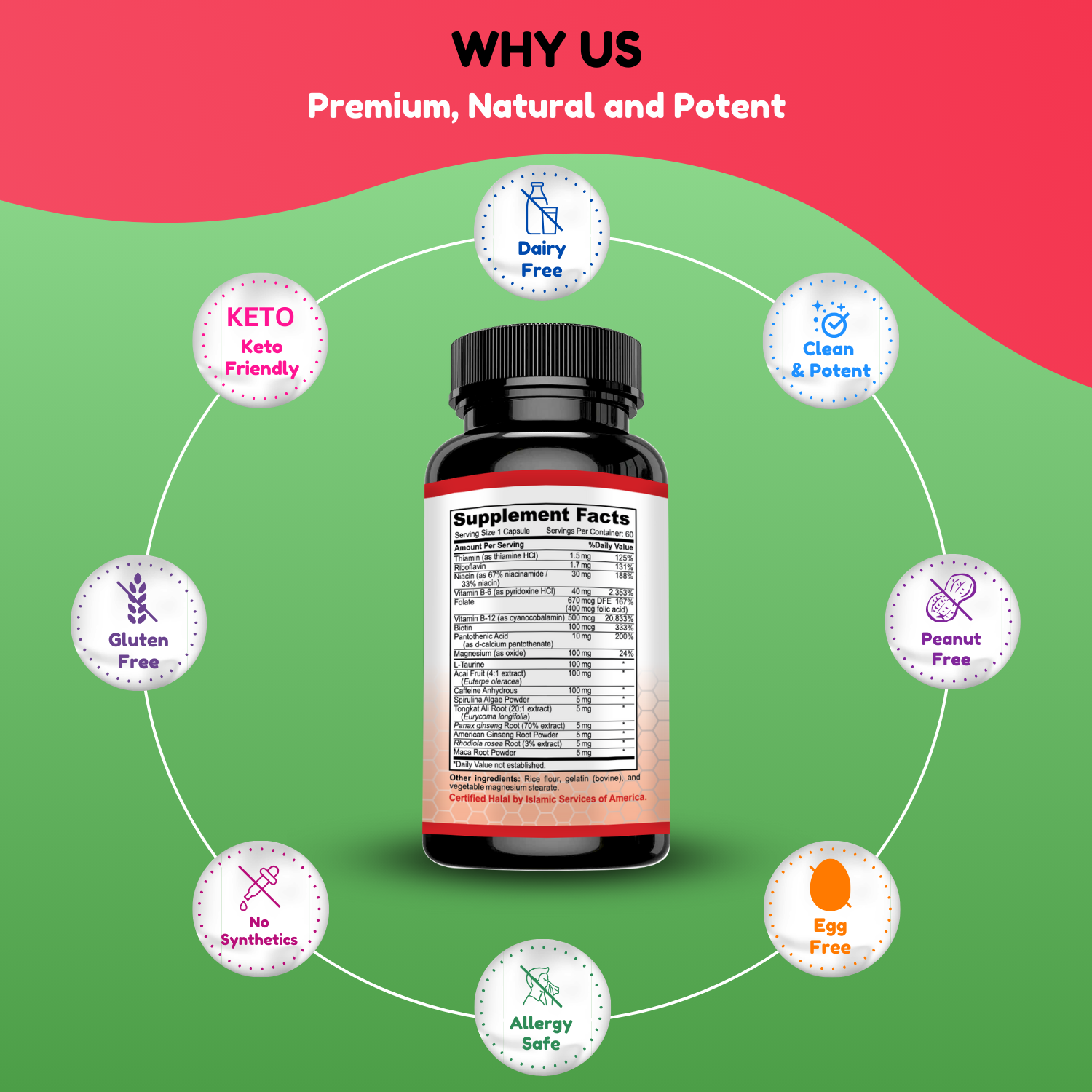 Pack Of 3 - Halal Energize Energy Pills