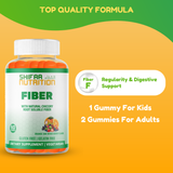 Pack of 3 - Halal Fiber Gummies for Adults & Kids