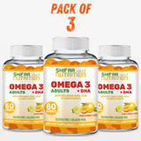 Pack Of 3 - Halal Omega 3 Gummies For Adults