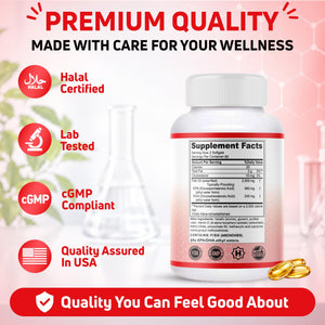 fish oil omega 3 supplements halal capsules 2000mg purified wild caught 120 softgels