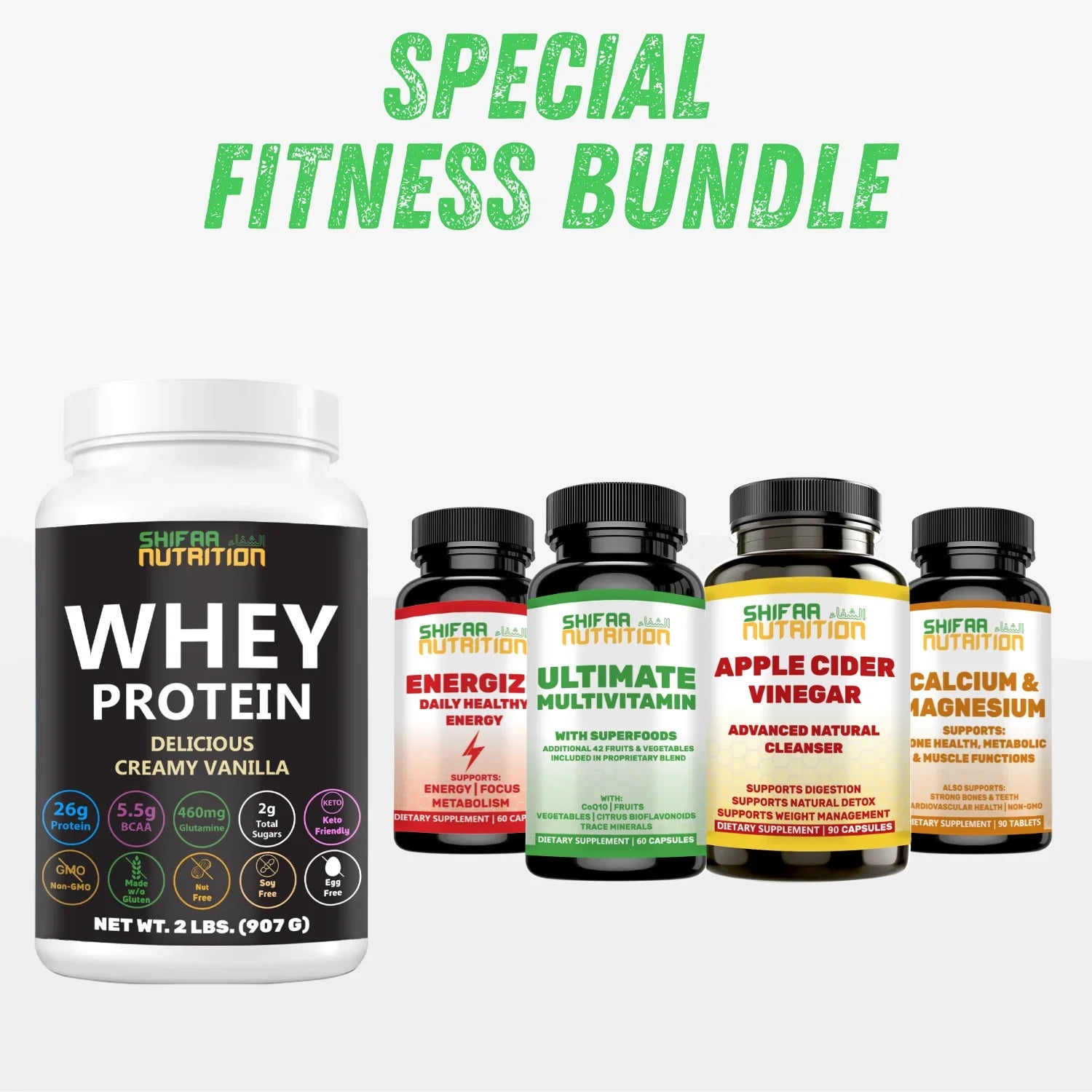 Halal Vitamins Special Fitness Bundle - SHIFAA NUTRITION
